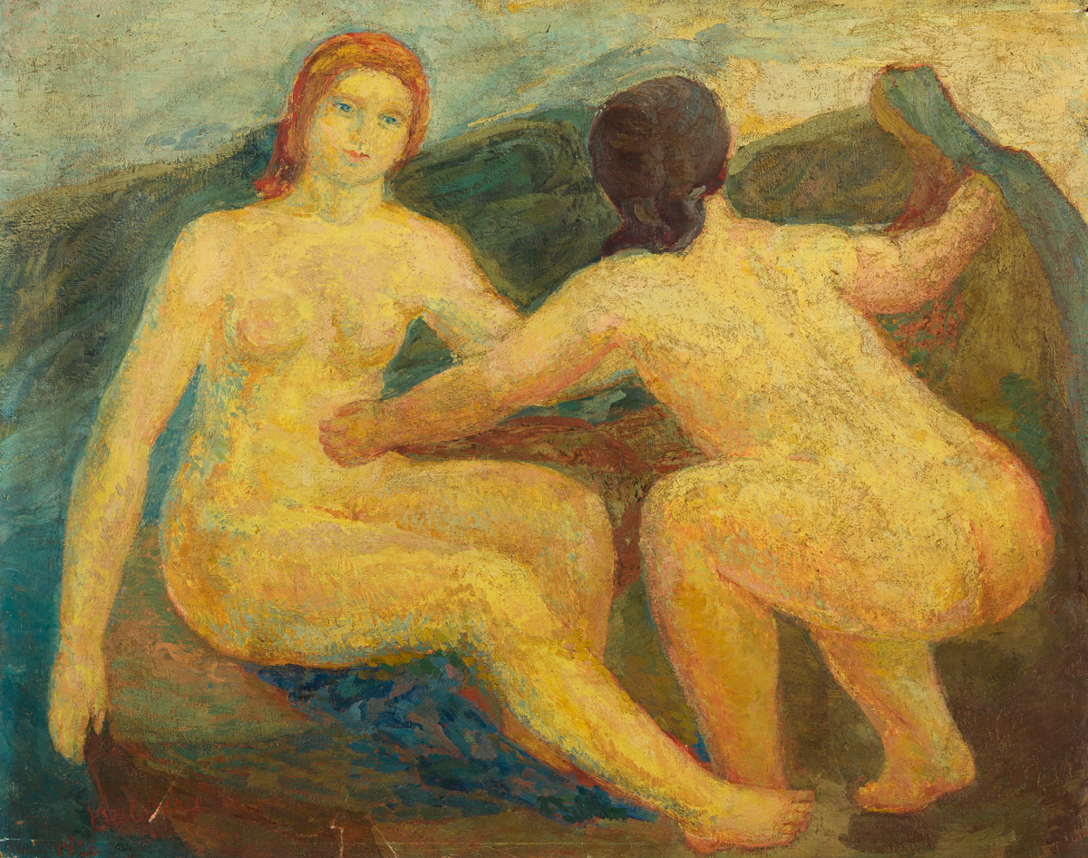 EUGENIE BAIZERMAN (1899-1949) Enjoyment (Two Nudes).